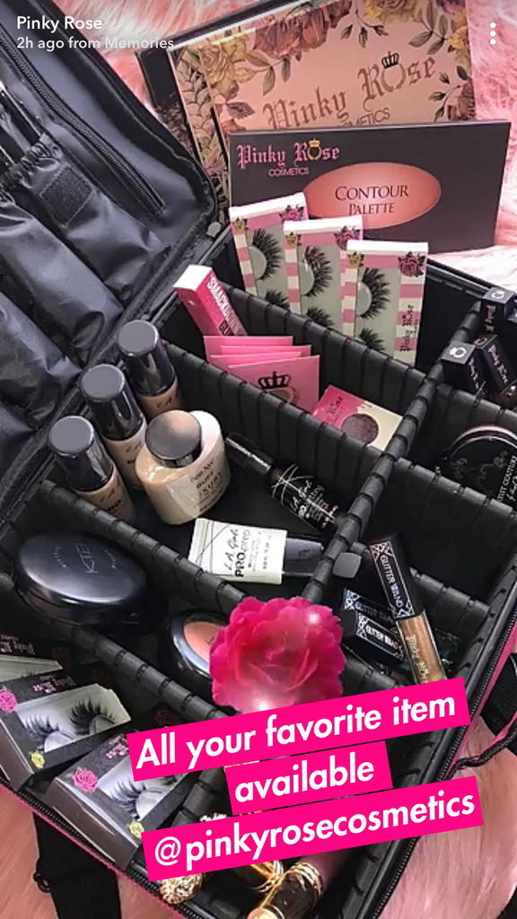 Pinky Rose Cosmetics-Travel Bag -Black (1443184083001)